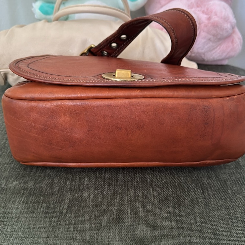 RARE Vintage Coach 65th Anniversary Legacy Stripe Flap Front Shoulder Bag #11134 - Picture 9 of 9